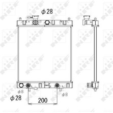 NRF | Kühler, Motorkühlung | 53510