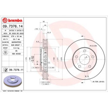 Brembo | Bremsscheibe | 09.7376.11