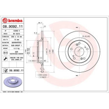 Brembo | Bremsscheibe | 08.9092.11