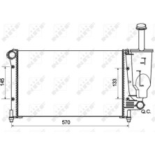 NRF | Kühler, Motorkühlung | 53128A