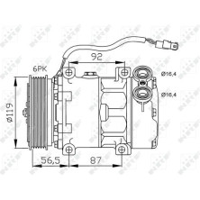 NRF | Kompressor, Klimaanlage | 32278