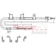 Metzger | Seilzug, Feststellbremse | 17.2576