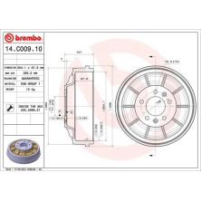 Brembo | Bremstrommel | 14.C009.10