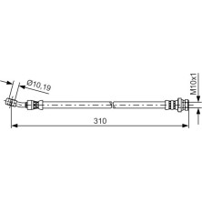 BOSCH | Bremsschlauch | 1 987 481 416