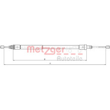 Metzger | Seilzug, Feststellbremse | 10.4581