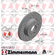 Zimmermann | Bremsscheibe | 450.5220.52