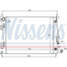 Nissens | Kühler, Motorkühlung | 67553