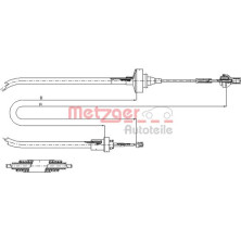 Metzger | Seilzug, Kupplungsbetätigung | 11.2871