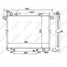 NRF | Kühler, Motorkühlung | 53919