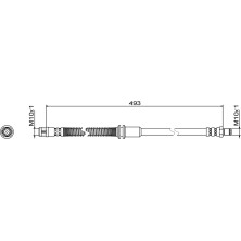 Metzger | Bremsschlauch | 4111482