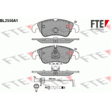 FTE | Bremsbelagsatz, Scheibenbremse | 9010803