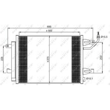 NRF | Kondensator, Klimaanlage | 350073