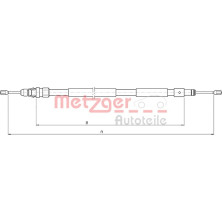 Metzger | Seilzug, Feststellbremse | 10.4708