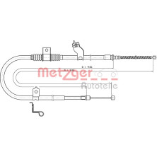 Metzger | Seilzug, Feststellbremse | 17.2290