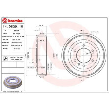 Brembo | Bremstrommel | 14.D629.10