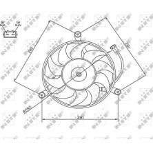 NRF | Lüfter, Motorkühlung | 47745