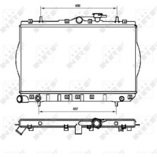 NRF | Kühler, Motorkühlung | 53262