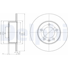 Delphi | Bremsscheibe | BG4320