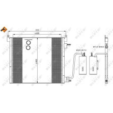 NRF | Kondensator, Klimaanlage | 35741