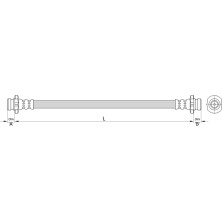 Metzger | Bremsschlauch | 4110393