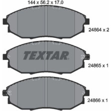 Textar | Bremsbelagsatz, Scheibenbremse | 2486401