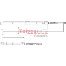 Metzger | Seilzug, Feststellbremse | 10.7545