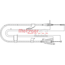 Metzger | Seilzug, Feststellbremse | 17.0335