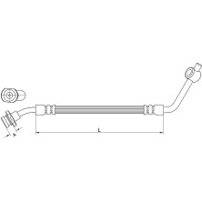 Metzger | Bremsschlauch | 4112533