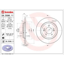 Brembo | Bremsscheibe | 08.D086.11