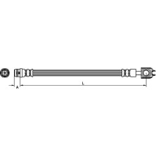 Metzger | Bremsschlauch | 4116202