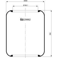 febi bilstein | Federbalg, Luftfederung | 20662