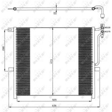 NRF | Kondensator, Klimaanlage | 35468