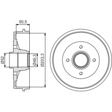 BOSCH | Bremstrommel | 0 986 477 211