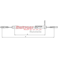 Metzger | Seilzug, Feststellbremse | 10.9442
