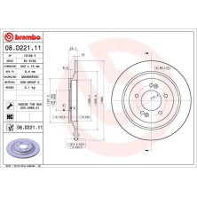 Brembo | Bremsscheibe | 08.D221.11