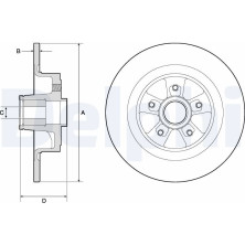 Delphi | Bremsscheibe | BG9136RS