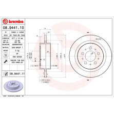 Brembo | Bremsscheibe | 08.9441.11