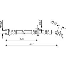 BOSCH | Bremsschlauch | 1 987 476 782