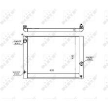 NRF | Kühler, Motorkühlung | 53724