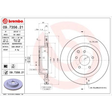 Brembo | Bremsscheibe | 09.7356.21