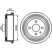 BOSCH | Bremstrommel | 0 986 477 018