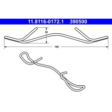 ATE | Feder, Bremssattel | 11.8116-0172.1