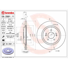 Brembo | Bremsscheibe | 09.D991.11