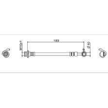 Metzger | Bremsschlauch | 4112005