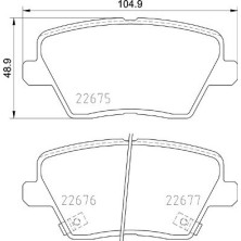 Brembo | Bremsbelagsatz, Scheibenbremse | P 30 109