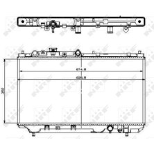 NRF | Kühler, Motorkühlung | 509512