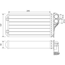 Valeo | Wärmetauscher, Innenraumheizung | 812322