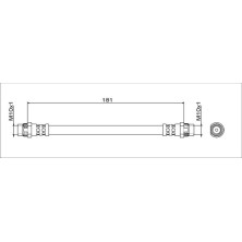 Metzger | Bremsschlauch | 4111797