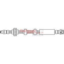 Metzger | Bremsschlauch | 4111803