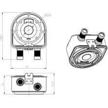 NRF | Ölkühler, Motoröl | 31836